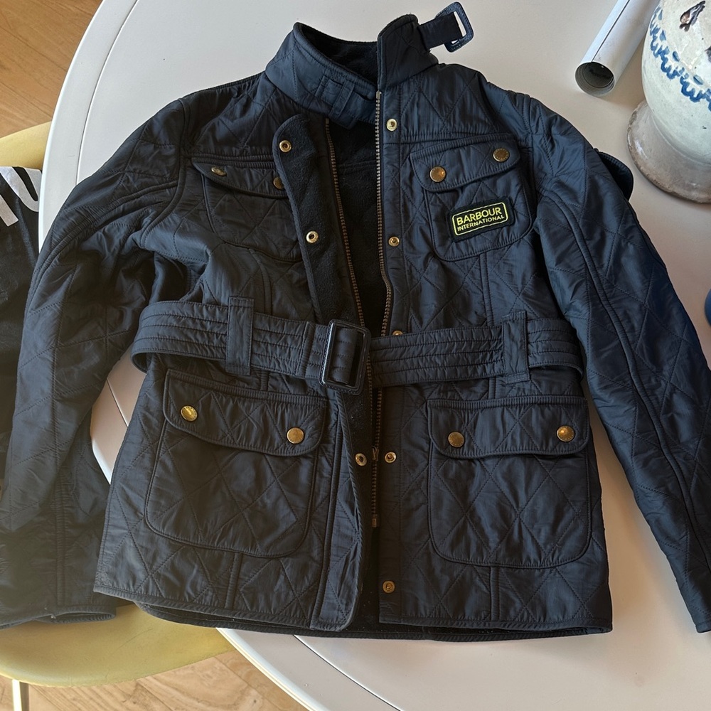 Barbour Kids Navy Quilted Puffer Jacket